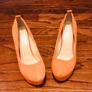 ALDO coral wedges. Size 8 1/2